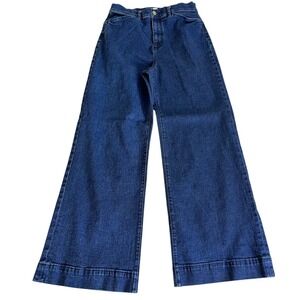 LOFT Dark Blue Wide Leg Jeans